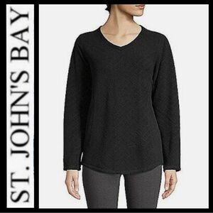 NWT St John’s Bay Textured Fleece Pullover